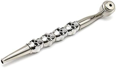 Metal Pipe - 6.7" Cool Style Pipe for Herbs with Mesh Filter (Silver)