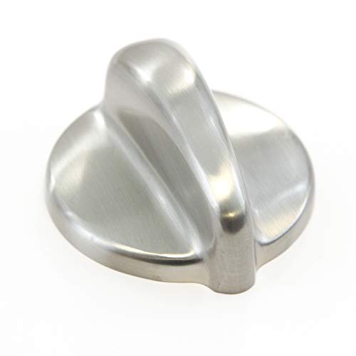 Red Hound Auto 1 Range Top Surface Burner Metal Knob Replacement Compatible with General Electric Hotpoint WB03T10266