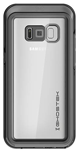 Ghostek Atomic Shockproof Waterproof Case Designed for Samsung Galaxy S8 Case (2017) - Black | Built-in Screen Protector with Scratch Resistant Transparent Back