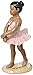 Cosmos Gifts Fine Porcelain African American Ballerina Ballet Dancer Girl in Pink Tutu Dress Figurine, 6-1/8
