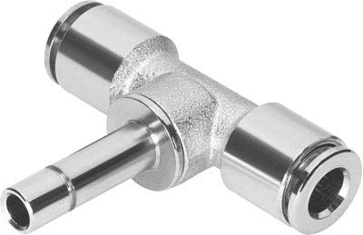 Festo 558791 Model NPQM-T-Q4-S4-P10 Push-In T-Connector (Pack of 10)