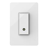 Wemo Light Switch, Wi-Fi enabled, Amazon Alexa and Google Home Accessories (Certified Refurbished)