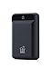 LAX Pro Mini External Battery Backup Charger (Credit Card Size) Li-Polymer 10000mAh Portable Power Bank - 2x High-Speed 5V/2A USB Charging Ports - iPhone, iPad, Samsung Galaxy, Android Smart Devices