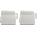 Ogrmar 2PCS Rolling Tube Toothpaste Squeezer Toothpaste Seat Holder Stand Bathroom Accessories Sets Products (White)