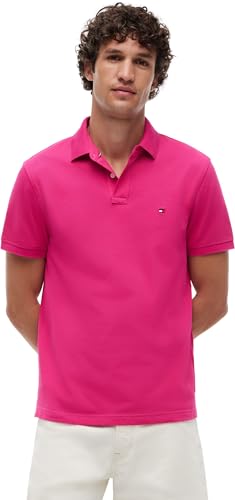 Tommy Hilfiger Polo Regular Uomo 1985 MW0MW17770 S/S Polo, Rosa, XS
