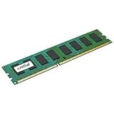 Crucial 4GB Single DDR3 1600 MT/s PC3-12800 CL11 Unbuffered UDIMM 240-Pin Desktop Memory Module CT51264BA160B