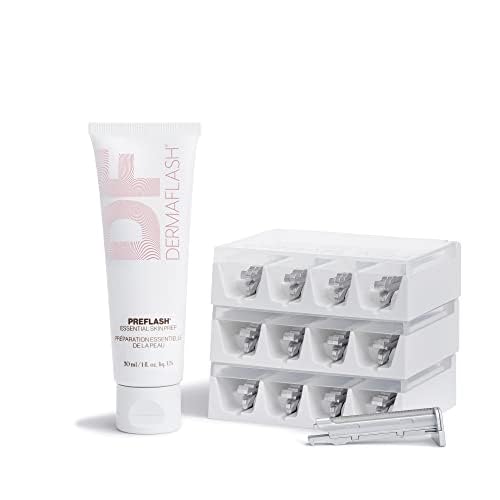 DERMAFLASH ESSENTIALS Dermaplaning Replenishment Kit for Women (Compatible with DERMAFLASH LUXE+ Dermaplaning Tool only)