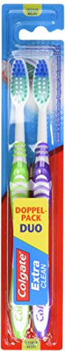 COLGATE Extra Clean Medium Twin Toothbrush 150g, White