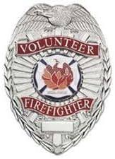 Volunteer Firefighter - Oval W/scramble (NICKEL)