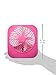 O2COOL Treva 5 Inch Battery Powered Fan Portable Desk Fan 2 Cooling Speeds with Compact Folding & Tilt Design Cubicle Accessories Small Portable (Raspberry)