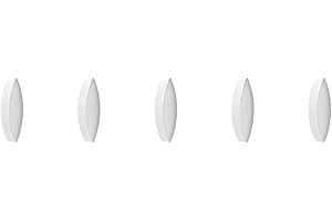 stonylab Magnetic Stir Bar, 5-Pack 10 mm Laboratory Stir Plate Bar PTFE-Coated Stir Bar Set Magnetic Stirring Bars White Stir