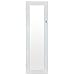 Homegear Modern Door/Wall Mounted Mirrored Jewelry Cabinet Organizer Storage White