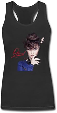YZH hot 2016 Women's Demi Lovato poster Tank Top for lady Black L