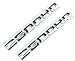 2pcs 2500HD 2500 HD Nameplates Emblems Badges ABS Glossy Compatible for Gm Silverado Sierra (Chrome)