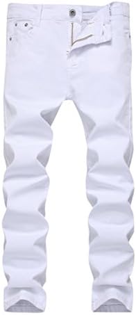 Boy's Jeans Slim Straight Fit Elastic Waist Stretch Fashion Ripped Pants(5 6 7 8 10 12 14 16)