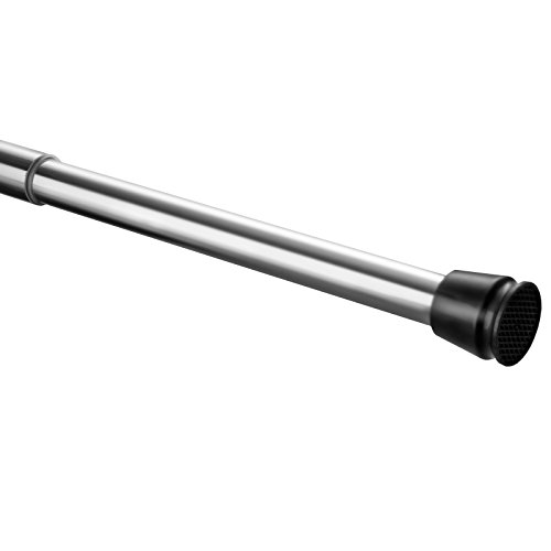 casa pura Tension Shower Rod | Classic Polished Chrome Adjustable Shower Curtain Rod | Chrome - 41" to 70" in