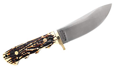 Uncle Henry Elk Hunter w-Leather Sheath. 7Cr17MoV Steel.