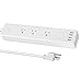 Etekcity Surge Protector Power Strip 3 Outlets 4 USB Ports, 6-Foot Long Extension Cord, 1875W/15A, UL Listed