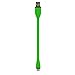 dCables Bendy & Durable Short Micro USB Charging Cable - 7 Inch - Green - for Android