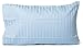 Toddler Travel Pillowcase 100% Softest Cotton Sateen 500 Thread Count - Cases Fits 12 , 13 , or 14 Pillows - Naturally Hypoallergenic - Blue Stripe