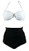 Cocoship Retro Metallic Anchor Top Nautical Sailor High Waist Bikini Swimsuit(FBA)