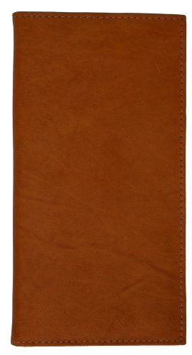 RFID Blocking Leather Checkbook Organizer ID Credit Card Holder Wallet (Tan)