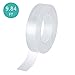 HILINGBORA Double Sided Traceless Washable Nano Tape Reusable Clear Double Sided Anti-Slip Nano Gel Pads,Removable Sticky Stips Grip (9.84 ft (3m) Long-1.2 inches (3cm) Wide)