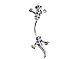 BONAMART Navel Belly Button Rings Dangle Sexy Body Piercing Surgical Steel Gecko - 2019 Improved Design