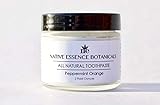 Natural Remineralizing Whitening Toothpaste With Coconut Oil, Xylitol And Calcium 2 fl oz - Peppermint Orange Flavored - Freshens Breath And Deep Cleans Teeth - All Natural