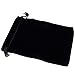 Wudygirl 100 PCS Velvet Drawstring Bags Jewelry Pouches Drawstring Bags 5X6'' Cloth Gaming Dice Fingertip Gyro Marble Jewelry Bags (100PCS Black, 5x6)