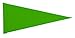 6 ft. ATV Solid Neon Green Pennant Safety Flag with 5/16