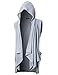GIVON Mens Sleeveless Ruffle Shawl Collar Cardigan Lightweight Long Hooded Vest Sweater