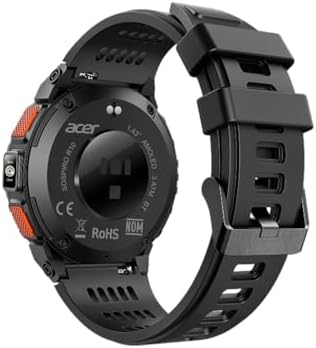 Relógio inteligente SOSPIRO R10 GPS AMOLED 1.43" – Relógio Inteligente Desportivo com Bluetooth 5.2, Monitor Cardíaco SpO2, 8 modos desportivos, 3ATM Resistente à água – Preto