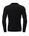 StyleDome Men`s Lapel Stand Collar Tops Long Sleeve Regular Basic Polo Shirts Black XL