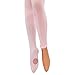 MANZI Big Girls 3 Pairs Pack Solid Color Comfortable Convertible Ballet Tights, 7Y-10Y, Pink