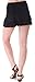 BAWDY Women's Summer Solid Colored Cover Up Skirt Swim Skirt, Black, L