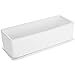 14-Inch Unglazed Rectangular Modern Ceramic Succulent Planter Pot, Window Box with Saucer, Matte White