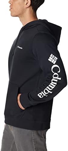 Herren Trek Hoodie, Schwarz/CSC-Ärmel-Logo, Medium