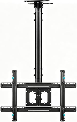 ETHU Ceiling TV Mount for 32-75 inch LCD LED 4K TVs, Flat or Curved TVs up to 150 lbs Full Motion TV Bracket with Swivel, Tilt, Max VESA 600x400mm