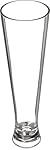 Carlisle 5649-407 Alibi Shatterproof Plastic Pilsner Glass, 16 oz, Clear (Pack of 4)