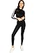 Milumia Women Long Sleeve Crop Top Skinny Yoga Pant 2 Pieces Sport Outfits Tracksuit Sportwear Set