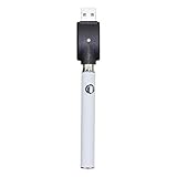 LCLHOME Hemp Oil Charger Pen - White Slim Pen Variable Voltage 510 Kit with Nano capabilities