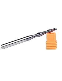 SpeTool   Molinillo de carburo de tungsteno con extremo cónico de 1 4" vástago 3" OVL con puntas de 0.079 in para carpintería, tallado CNC herramienta