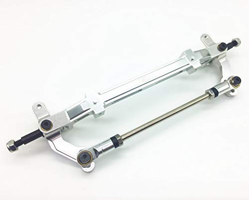Treal Aluminum Front Wheel Axle Upright for Tamiya 1/14 Tractor Truck - Silver