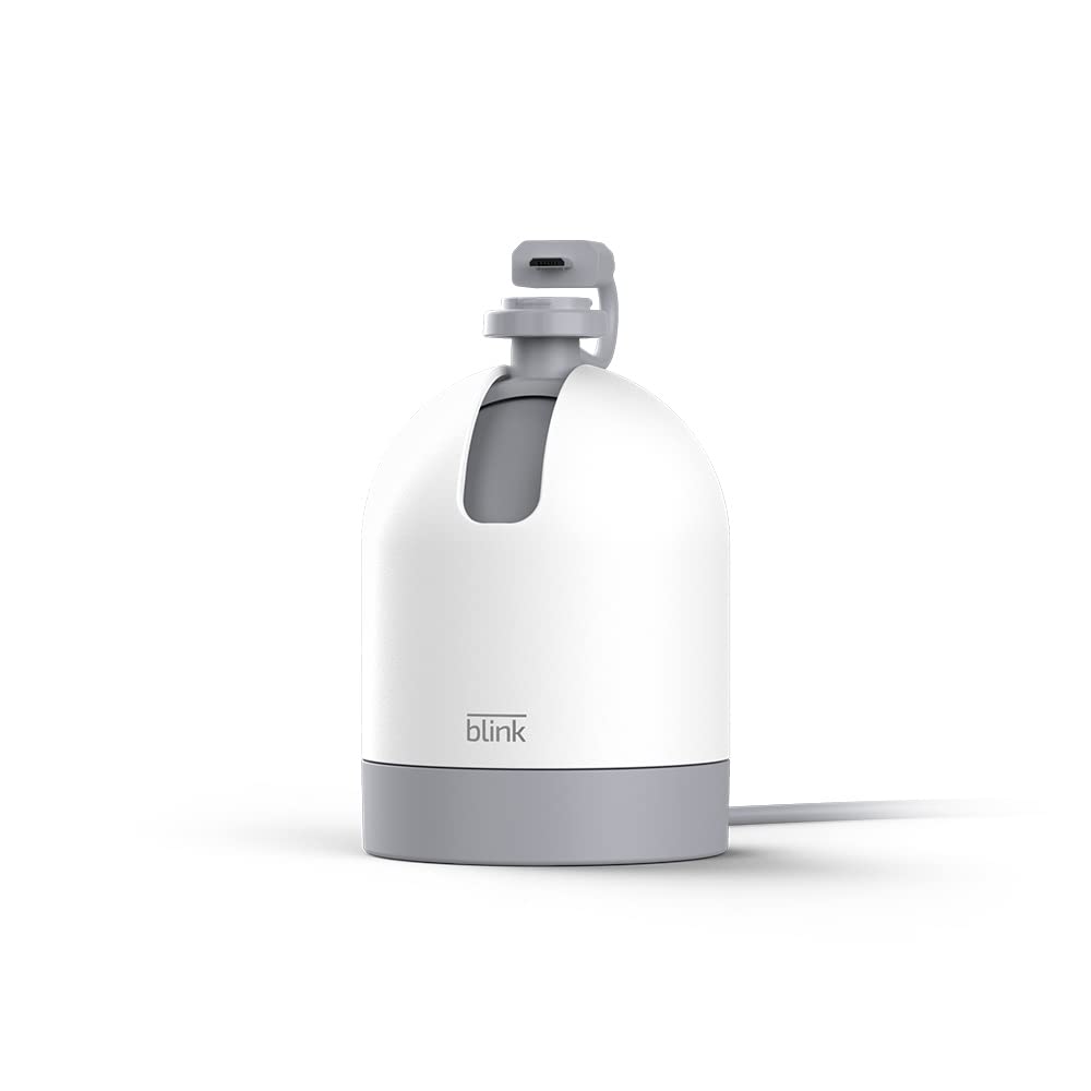 Blink Mini Pan-Tilt Mount | Rotating mount accessory for Mini indoor plug-in smart security camera (White)