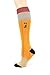 Foot Traffic Women's Pencil Knee High Socks, Yellow/Black (Shoe Size 4-10)