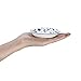 Beautyflier Set of 4 Ceramic Sauce Dish Soy Sauce Dipping Bowls Appetizer Plates Side Dishes Serving Dish Japanese Style Dinnerware Set (Leaf&flower(3.5inch))