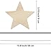 Tatuo 50 Pieces Large Wooden Star Cutouts Wood Ornaments for Crafts Unfinished Hanging Christmas Ornaments with Ropes for Embellishments, Wedding, DIY, Festival