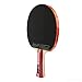 DHS Ping Pong Table Tennis Racket Paddle Bat 4 Star Shakehand Long Handle Double Pimples-in Bat 4002 with Landson Support
