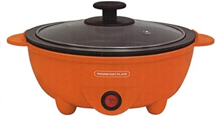 Amazon 電気グリル ラウンド ホットプレート 電気鍋 オレンジ ピーナッツ クラブ Peanuts Club グリル鍋